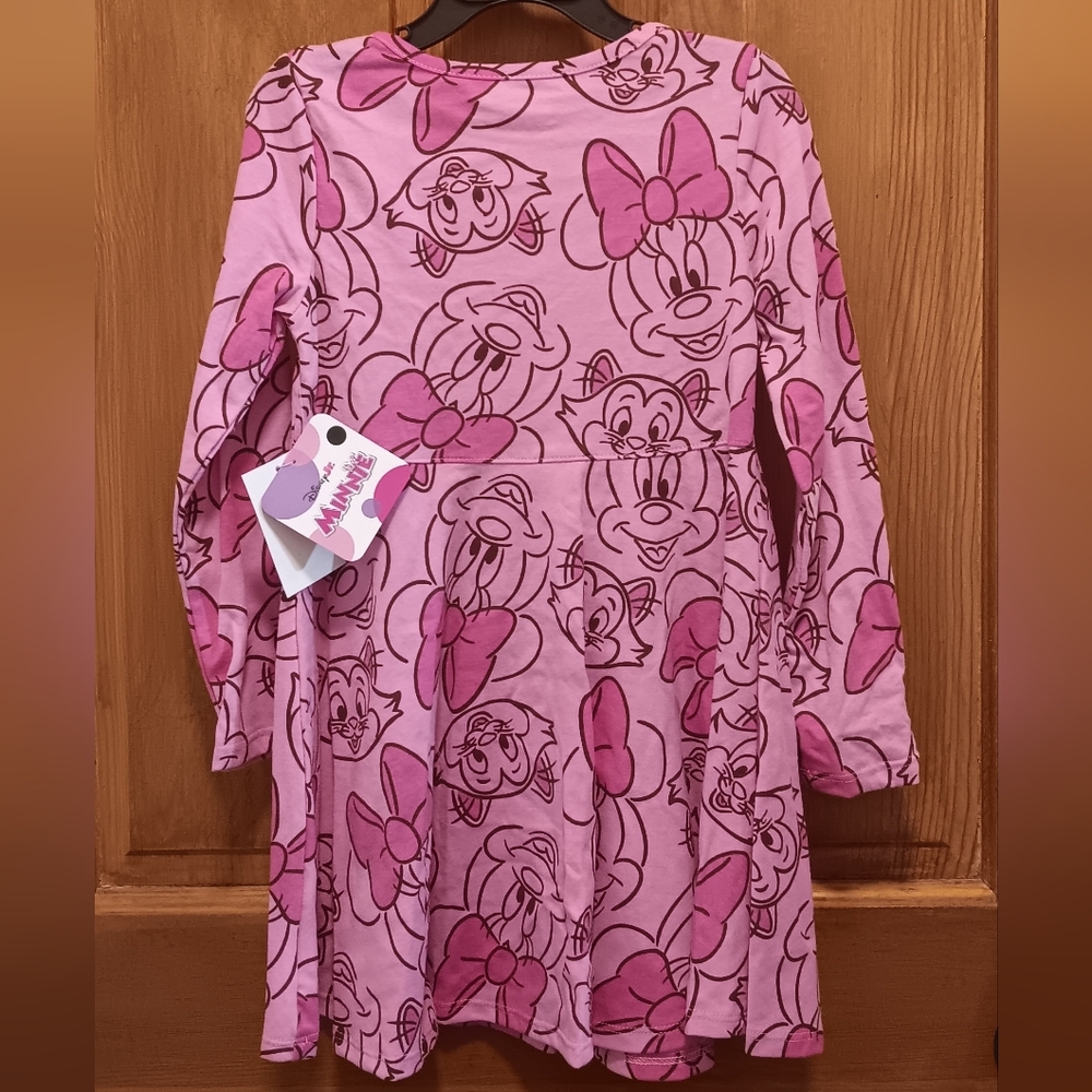 NWT Pink Disney Minnie Mouse Dress Girls Size: 5t - Picture 6 of 7